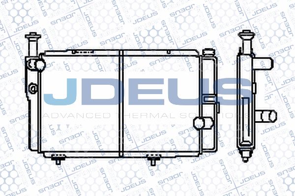 JDEUS Радиатор, охлаждение двигателя RA0210110