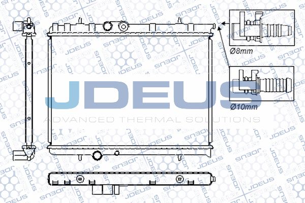 JDEUS Радиатор, охлаждение двигателя RA0210321