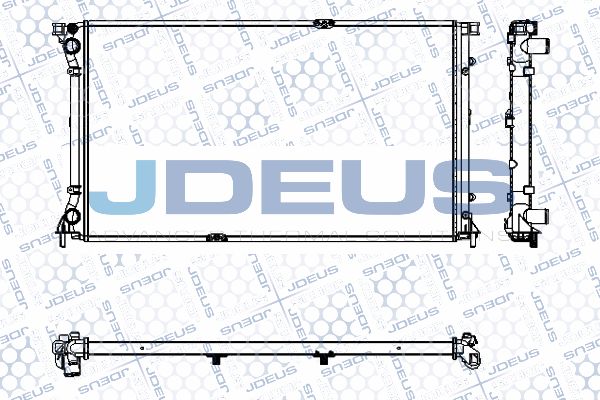 JDEUS Радиатор, охлаждение двигателя RA0230800