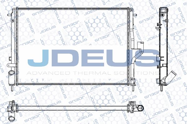 JDEUS Радиатор, охлаждение двигателя RA0231050