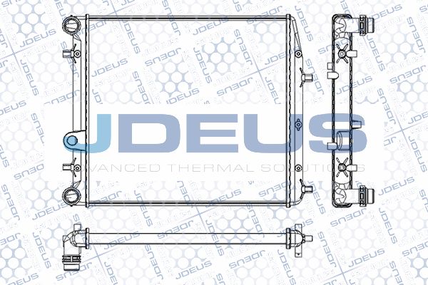 JDEUS Радиатор, охлаждение двигателя RA0250090