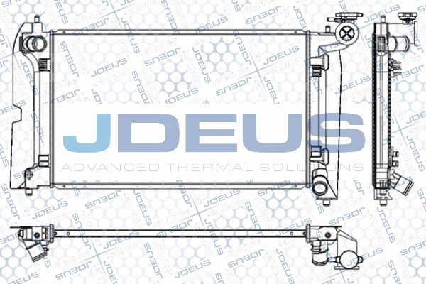 JDEUS Радиатор, охлаждение двигателя RA0280090