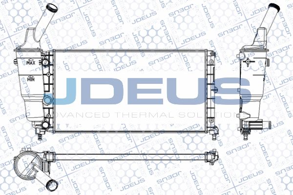 JDEUS Радиатор, охлаждение двигателя RA0360090