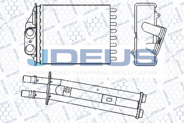 JDEUS Теплообменник, отопление салона RA2111230