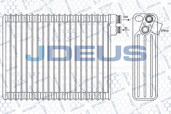 JDEUS Испаритель, кондиционер RA9210341