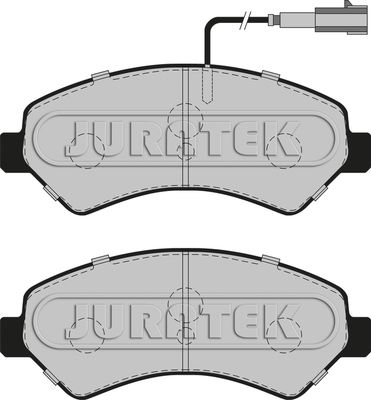 JURATEK Комплект тормозных колодок, дисковый тормоз JCP022