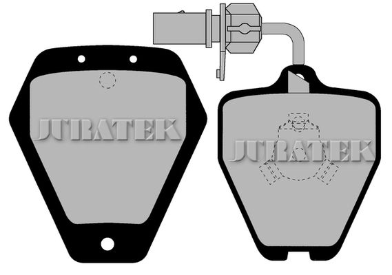 JURATEK Комплект тормозных колодок, дисковый тормоз JCP059