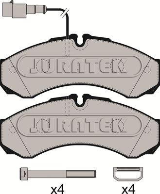 JURATEK Комплект тормозных колодок, дисковый тормоз JCP082