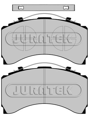 JURATEK Комплект тормозных колодок, дисковый тормоз JCP1005
