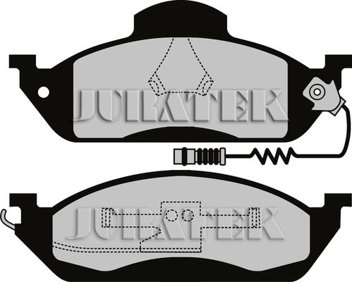 JURATEK Комплект тормозных колодок, дисковый тормоз JCP1400