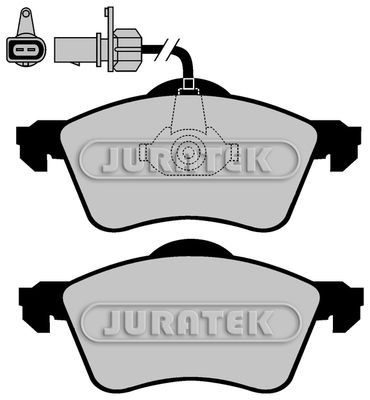 JURATEK Комплект тормозных колодок, дисковый тормоз JCP1518