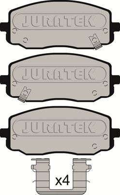 JURATEK Комплект тормозных колодок, дисковый тормоз JCP1783