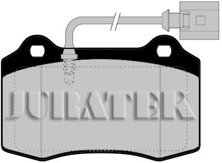 JURATEK Комплект тормозных колодок, дисковый тормоз JCP1896