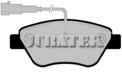 JURATEK Комплект тормозных колодок, дисковый тормоз JCP1946