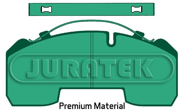 JURATEK Bremžu uzliku kompl., Disku bremzes JCP2001