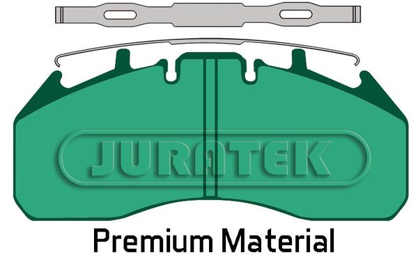 JURATEK Комплект тормозных колодок, дисковый тормоз JCP2006