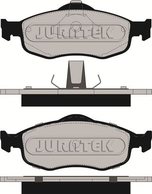 JURATEK Комплект тормозных колодок, дисковый тормоз JCP884