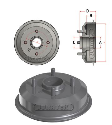 JURATEK Bremžu trumulis JDR041