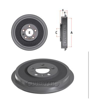 JURATEK Тормозной барабан JDR098