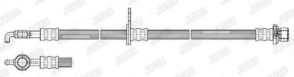 JURID Тормозной шланг 172663J