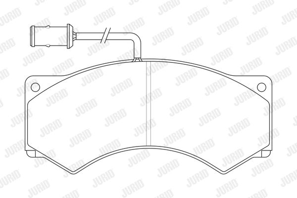 JURID Комплект тормозных колодок, дисковый тормоз 2902409561