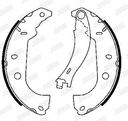 JURID Комплект тормозных колодок 362325J
