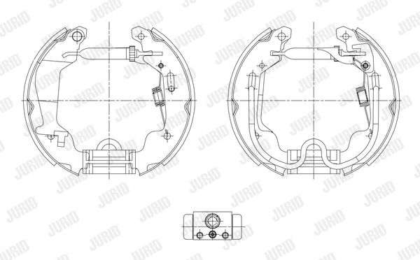 JURID Комплект тормозных колодок 381432J