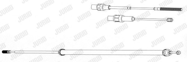 JURID Тросик, cтояночный тормоз 432925J