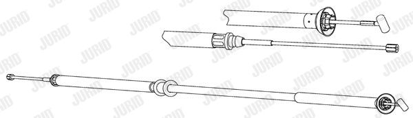 JURID Тросик, cтояночный тормоз 432995J