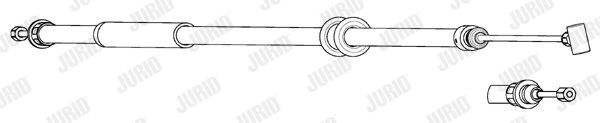 JURID Тросик, cтояночный тормоз 434538J