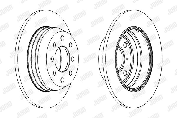 JURID Тормозной диск 561007J
