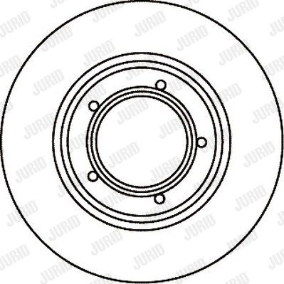 JURID Тормозной диск 561025J