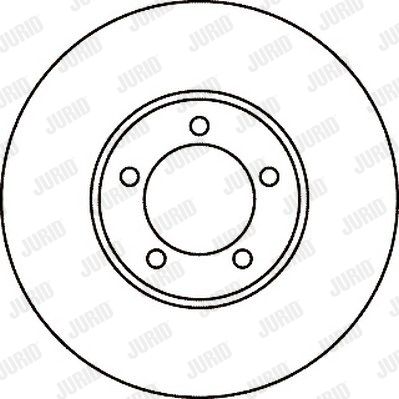 JURID Тормозной диск 561049J