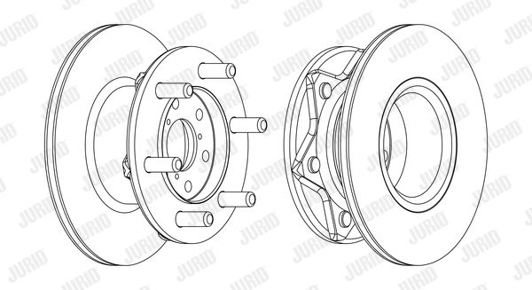 JURID Тормозной диск 561127JC