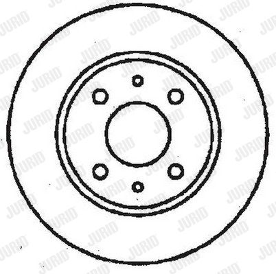 JURID Тормозной диск 561130J