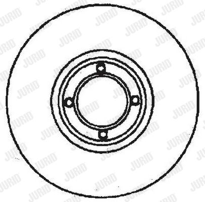 JURID Тормозной диск 561151J