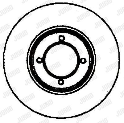 JURID Тормозной диск 561155J