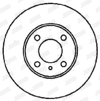 JURID Тормозной диск 561266J