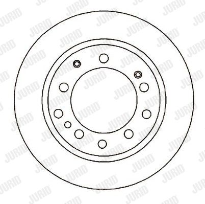 JURID Тормозной диск 561295J