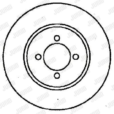 JURID Тормозной диск 561374J