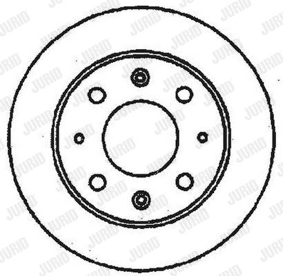 JURID Тормозной диск 561384J