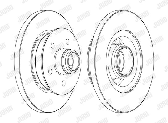 JURID Bremžu diski 561437JC-1