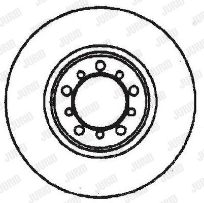 JURID Тормозной диск 561453J