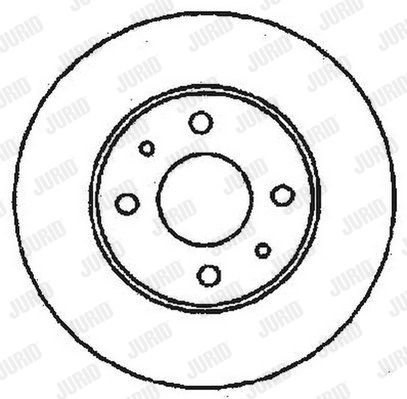 JURID Тормозной диск 561461J
