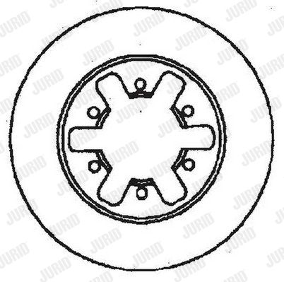 JURID Тормозной диск 561500J