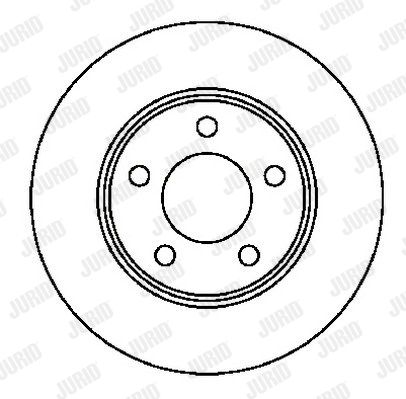 JURID Тормозной диск 561537J