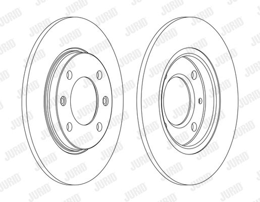 JURID Тормозной диск 561555J