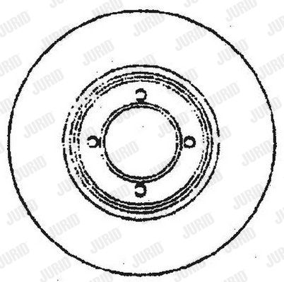 JURID Bremžu diski 561569J