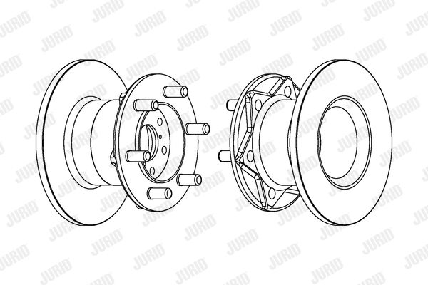 JURID Тормозной диск 561612J