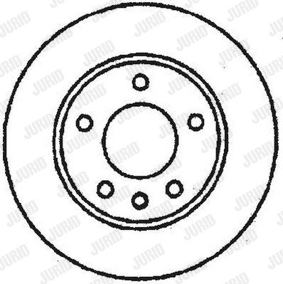 JURID Bremžu diski 561652JC